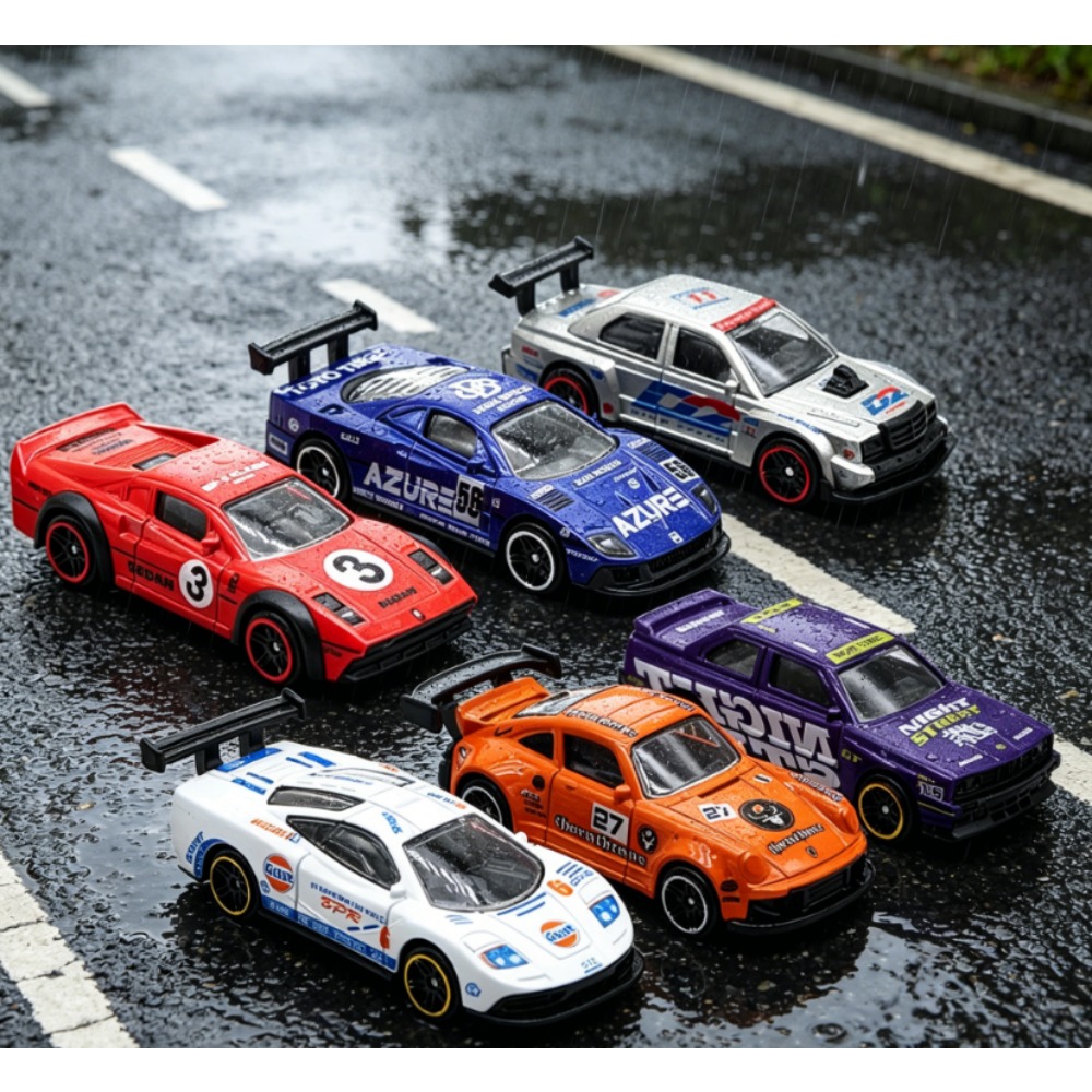 6個セット 合金製レトロレーシングカーセット ヴィンテージフ - Kids Toys Amazon のレビューと価格
